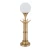 Designerska lampa stołowa BARI z białym mlecznym kloszem BAR-LG-1 - Kutek