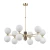 Lampa wisząca do salonu ERBA z designerskim kloszem ERB-ZW-6 - Kutek