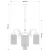 Żyrandol lampa klasyczna mosiężna FIORE FIO-ZW-3+1() - Kutek