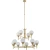 Lampa wisząca designerska MELEZE z białym mlecznym kloszem MEL-ZW-8+4 - Kutek
