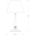 Lampa stołowa SAN MARINO z abażurem SAN-LG-1(/A)CR - Kutek