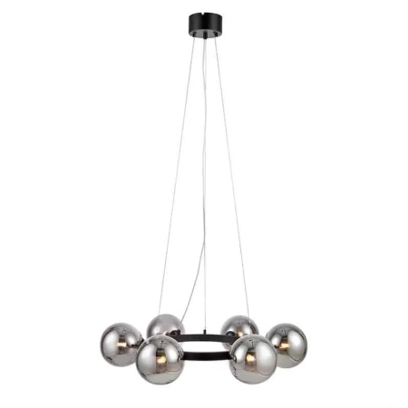 Lampa wisząca nowoczesna CIRCLE Black/Smoke 108051 - Markslojd