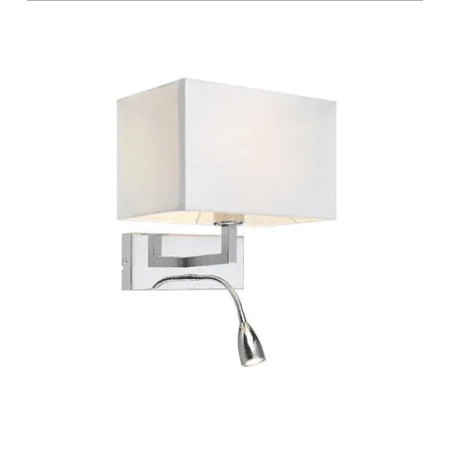 Kinkiet nowoczesny SAVOY Chrom/biały 106307 - Markslojd