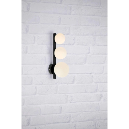 Kinkiet PURO WALL 3L BLACK/OPAL IP44 108349 - Markslojd