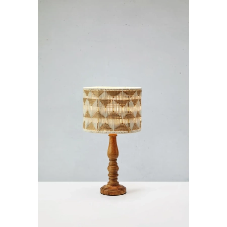Lampa stołowa ANO 1L 45cm Beige/Nougat/Brown 108826 - Markslojd