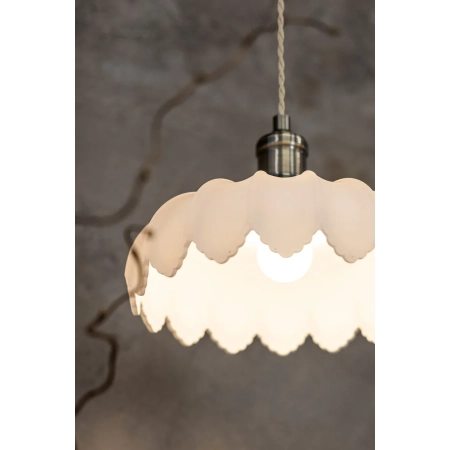 Lampa wisząca KURAGE 1L Antique Brass/White 108857 - Markslojd