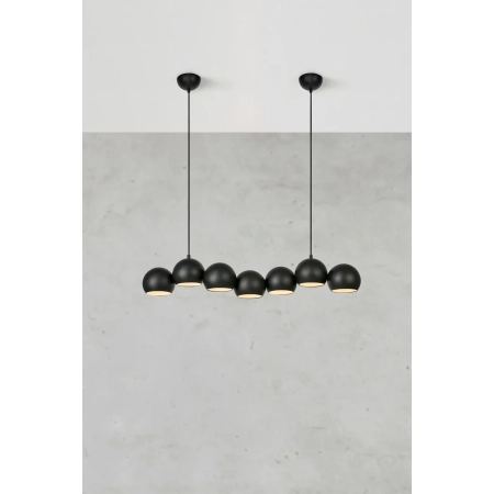 Lampa wisząca CUPOLO 7L Sand Black 108860 - Markslojd