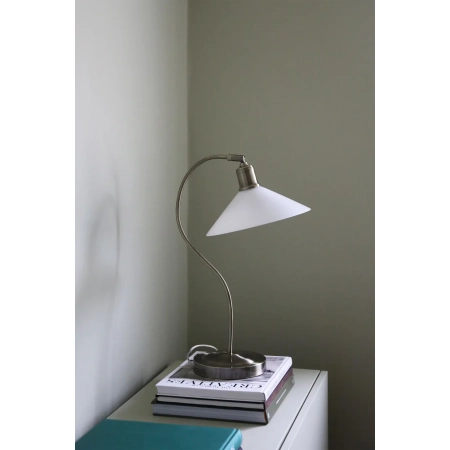 Lampa stołowa VELA 1L Antique Brass/Shiny White 108863 - Markslojd