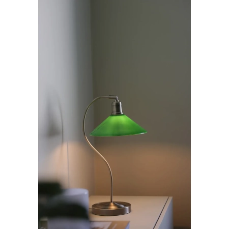 Lampa stołowa VELA 1L Antique Brass/Green 108864 - Markslojd