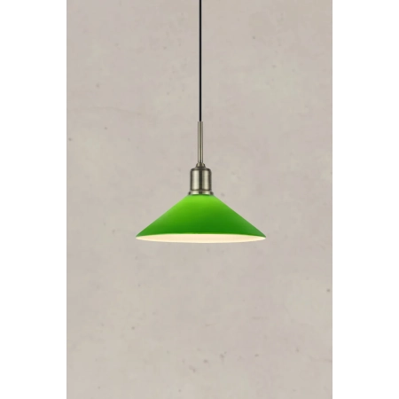 Lampa wisząca VELA 1L Antique Brass/Green 108868 - Markslojd