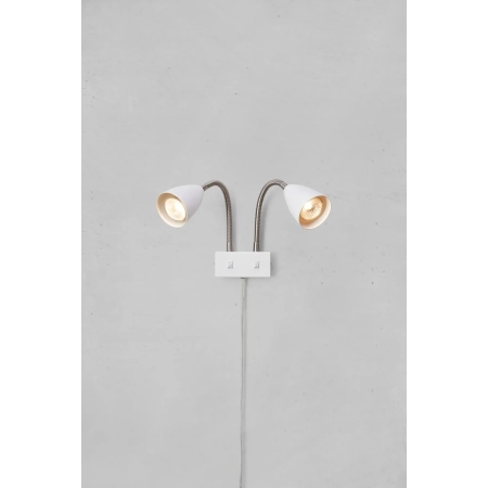 Kinkiet CIRO 2L White/Steel 108900 - Markslojd