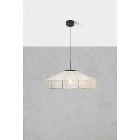 Lampa wisząca ALIA 1L Beige/Black 108955 - Markslojd