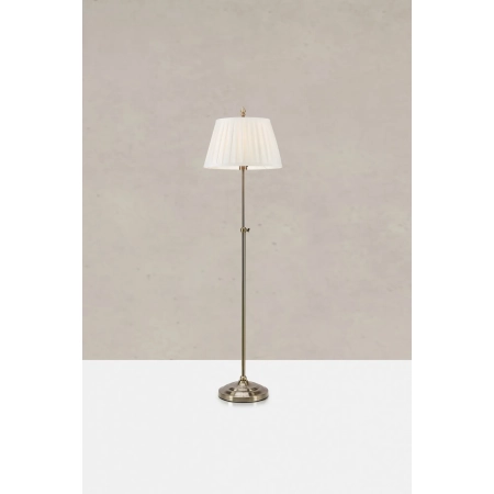Lampa podłogowa OXFORD 1L Offwhite/Antique  Brass 108972 - Markslojd