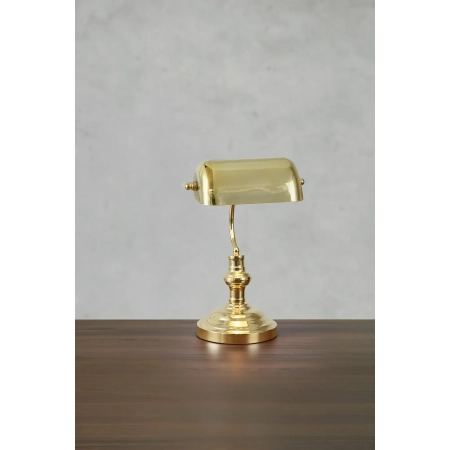 Lampa stołowa BANKERS 42cm 1L Brass 108977 - Markslojd