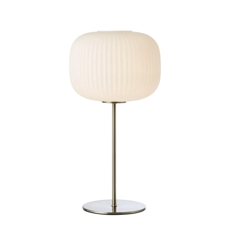 Lampa stołowa SOBER 1L White/Satin Nickel 109007 - Markslojd