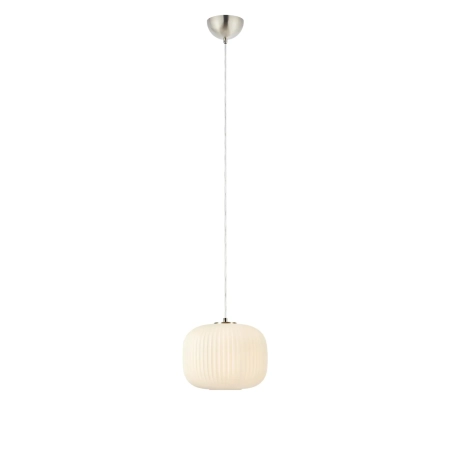 Lampa wisząca SOBER 1L White/Satin Nickel 109008 - Markslojd