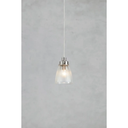 Lampa wisząca BELLIS 1L Clear/Satin Nickel 109009 - Markslojd