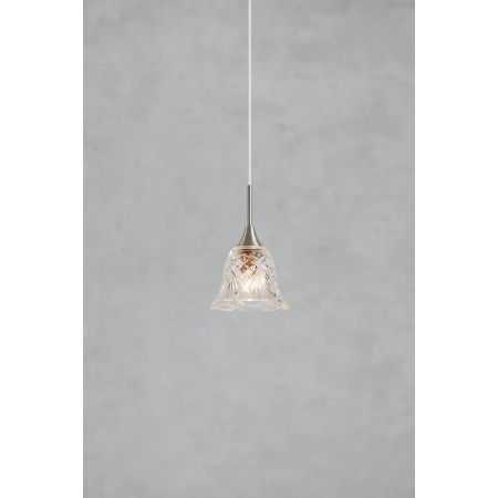 Lampa wisząca LUNA 1L Clear/Satin Nickel 109012 - Markslojd