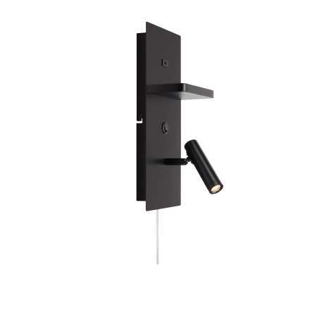 Kinkiet CARICA 1L LED Black 109018 - Markslojd