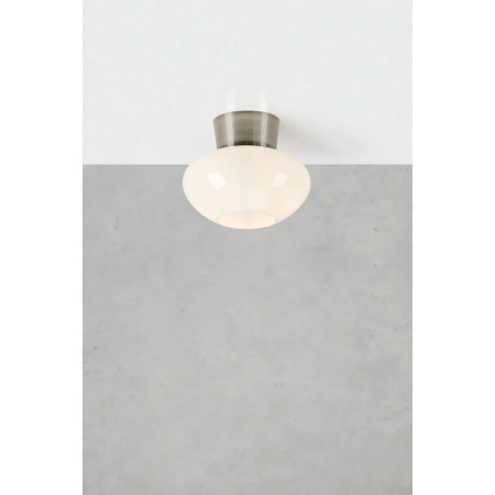 Lampa sufitowa MALAGA 1L White/Satin Nickel 109025 - Markslojd