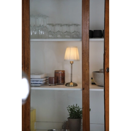 Lampa przenośna ANNO Antique Brass/Offwhite B/O 109126 - Markslojd
