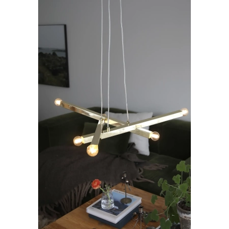Lampa wisząca STACK 6L Brass 109157 - Markslojd