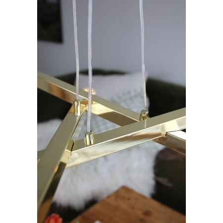 Lampa wisząca STACK 6L Brass 109157 - Markslojd