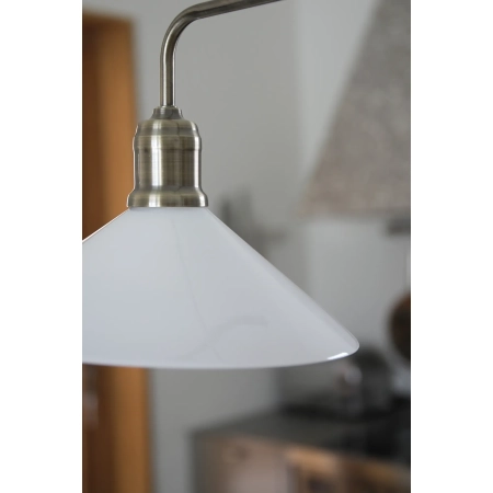 Lampa wisząca VELA 2L Antique Brass/ White 109160 - Markslojd