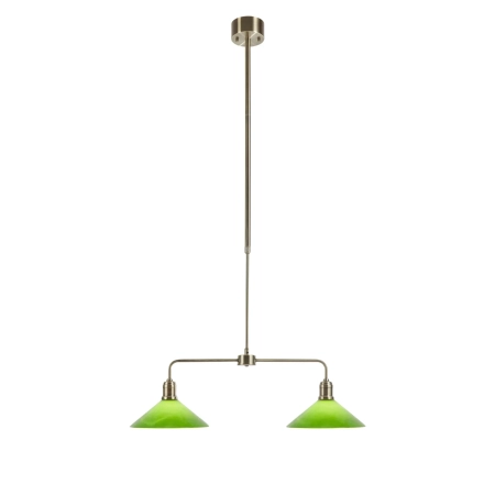 Lampa wisząca VELA 2L Antique Brass/ Green 109161 - Markslojd