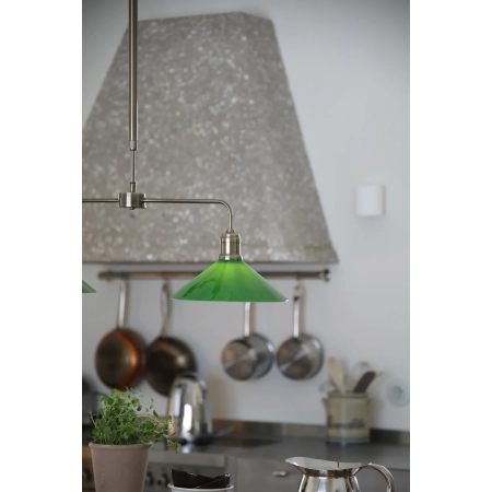 Lampa wisząca VELA 2L Antique Brass/ Green 109161 - Markslojd