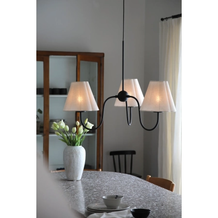 Lampa wisząca VEYA 3L Black/Beige 109172 - Markslojd