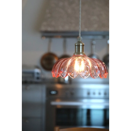 Lampa wisząca KURAGE 1L Antique Brass/Pink 109178 - Markslojd