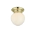 Lampa sufitowa RONDA 1L White/Brass IP44 109030 - Markslojd