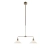 Lampa wisząca VELA 2L Antique Brass/ White 109160 - Markslojd