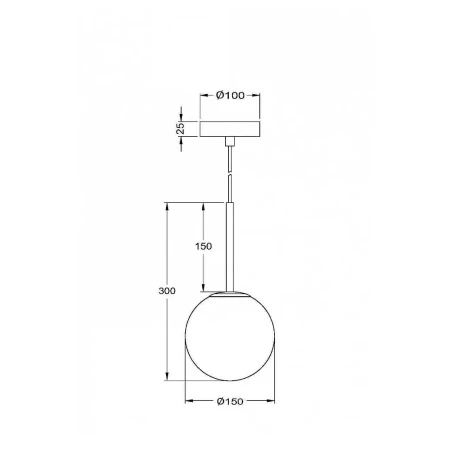 Lampa wisząca Basic form MOD321PL-01W - Maytoni