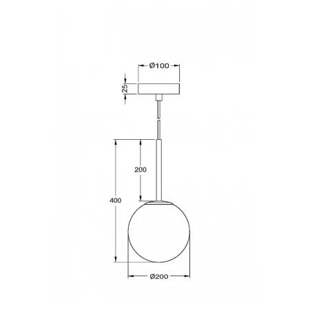 Lampa wisząca Basic form MOD321PL-01W1 - Maytoni