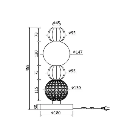 Lampa stołowa Collar MOD301TL-L18G3K1 - Maytoni