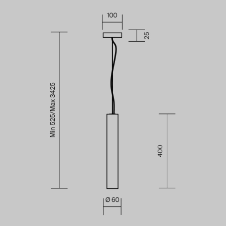 Lampa wisząca Basic Texture MOD461PL-L5BK - Maytoni