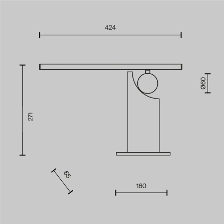 Lampa stołowa Monumento MOD467TL-L9B3K - Maytoni