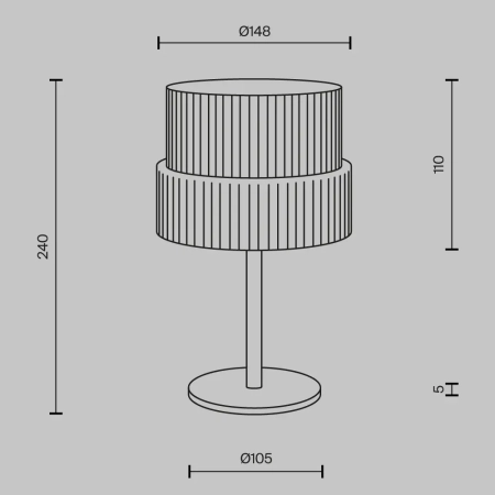 Lampa stołowa Scala MOD496TL-L12BZK - Maytoni