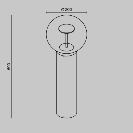 Lampa ogrodowa krajobrazowa Velora O139FL-L8BRK - Maytoni