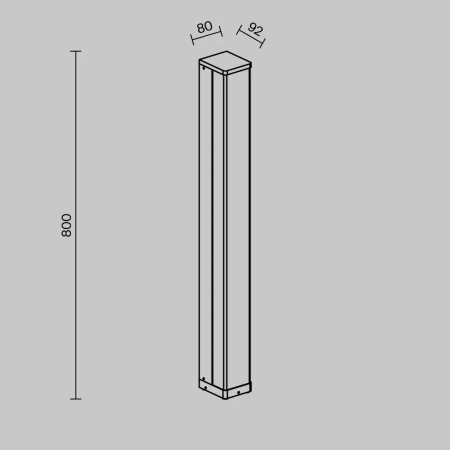 Lampa ogrodowa krajobrazowa Floeva O142FL-L18BK - Maytoni