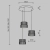 Lampa wisząca Scala MOD496PL-L33BZK - Maytoni