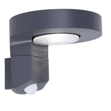 Lampa naścienna DISO PIR szary 6906702335 – Lutec