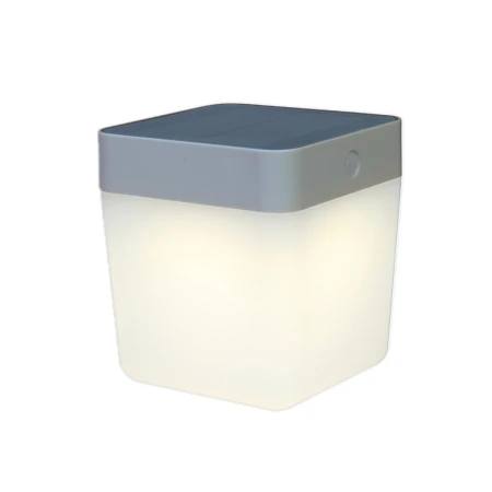 Lampa stojąca TABLE CUBE srebrnoszary 6908001337 – Lutec