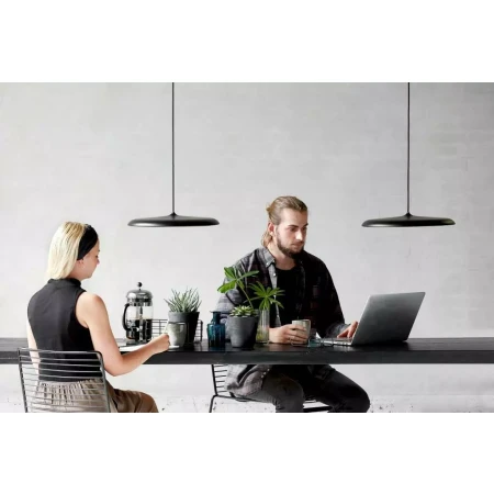 Lampa wisząca czarna nad wyspę designerska 83083003