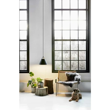 Lampa skandynawska wisząca czarna STRAP 27 84333003 - Design For The People