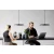 Lampa wisząca czarna nad wyspę designerska 83083003