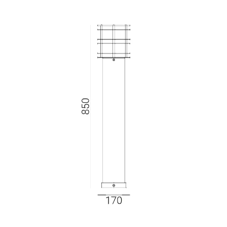 Lampa stojąca słupek STOCKHOLM 85CM DIM LED 1265B - Norlys
