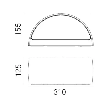 Kinkiet VASA LED 128W zewnętrzny dwustronny - Norlys